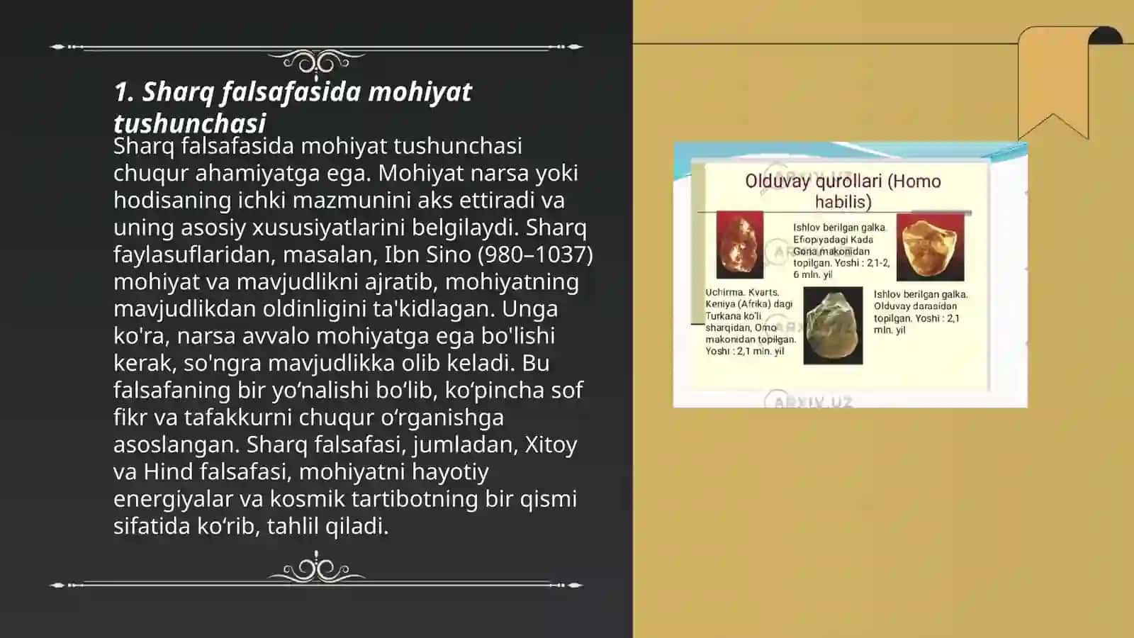 Sharq falsafasida mohiyat tushunchasi 3