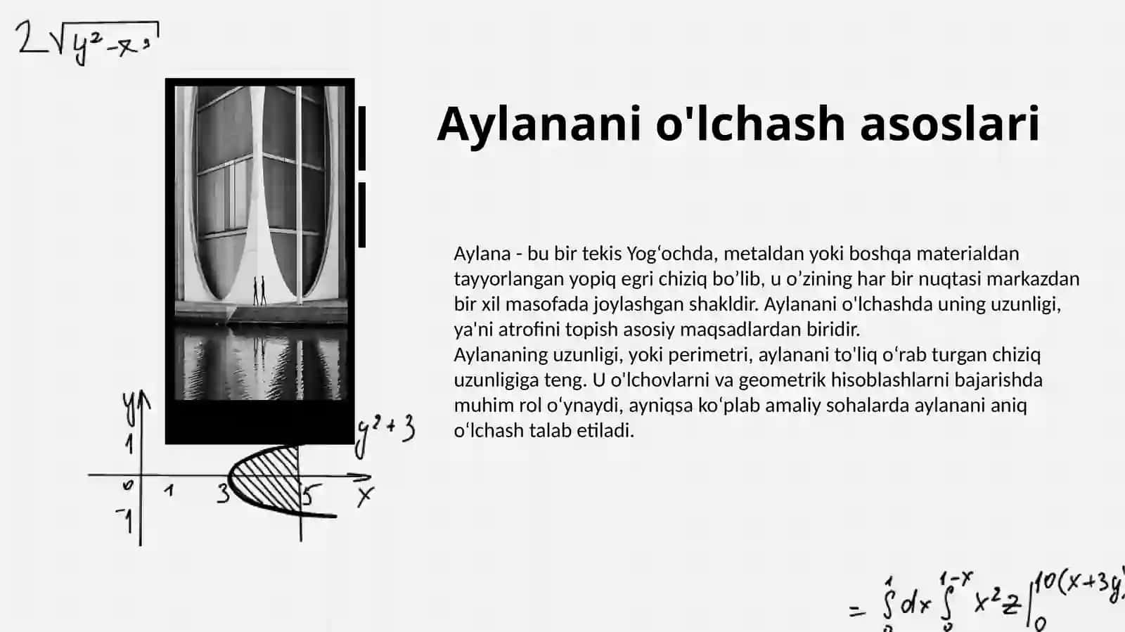Aylananing uzunligini topish 3