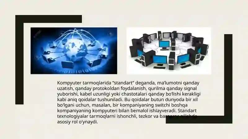 Kompyutertarmoqlarining standart texnologiyalari 3