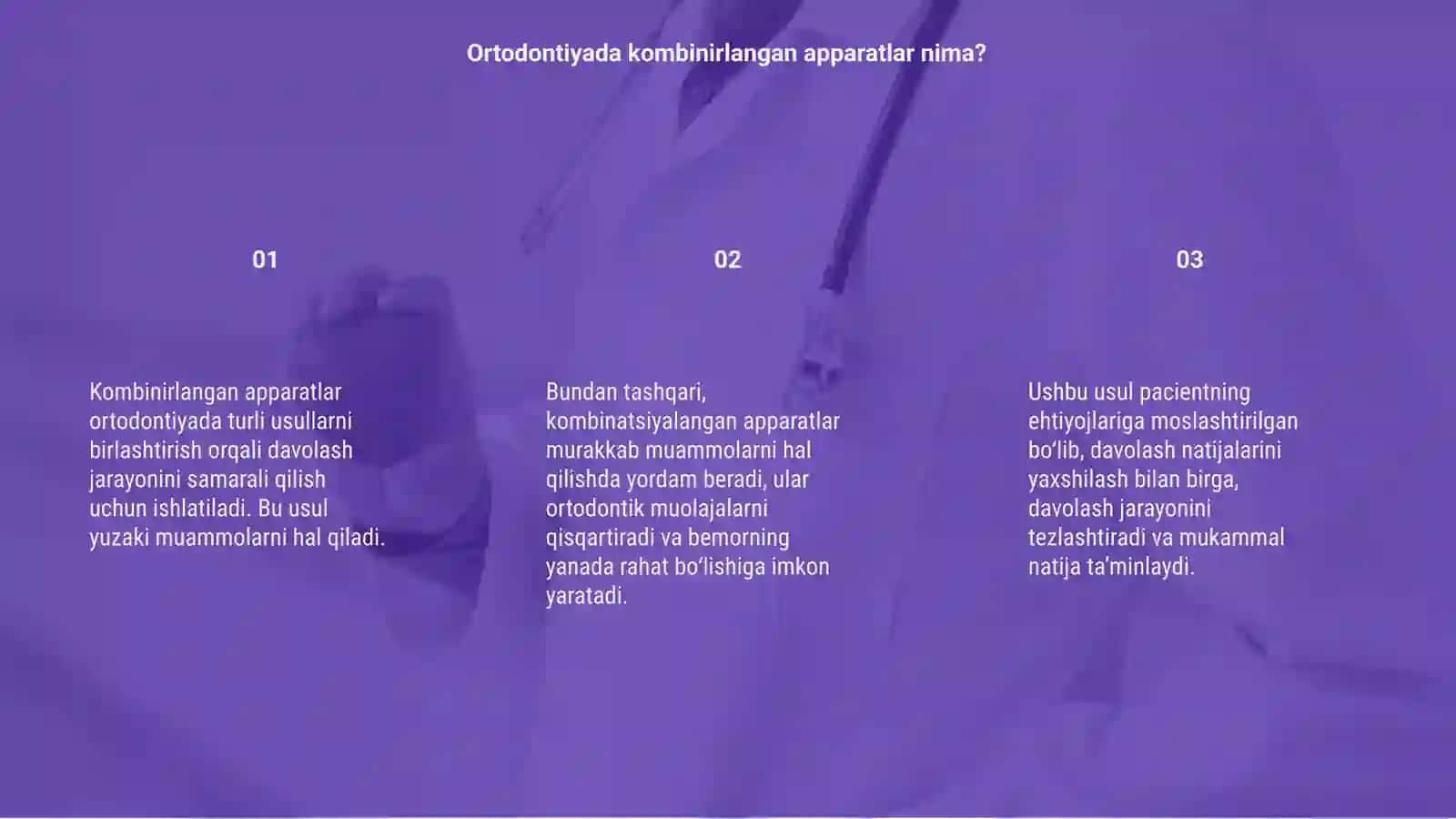 Ortodontiyada kombinirlangan apparatlar bilan davolash usuli 3