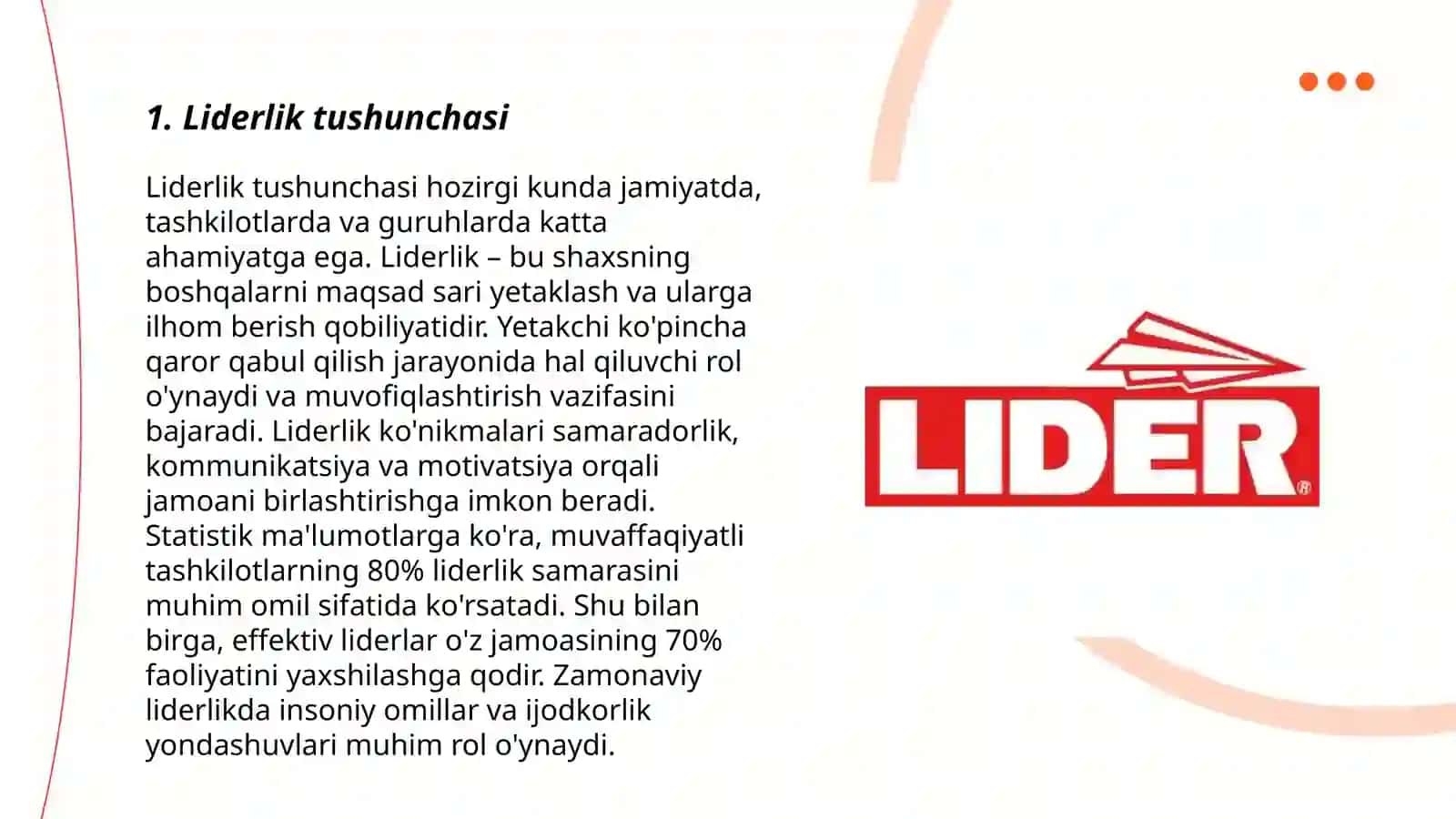 Shaxs va uning liderlik qobiliyatlari 3