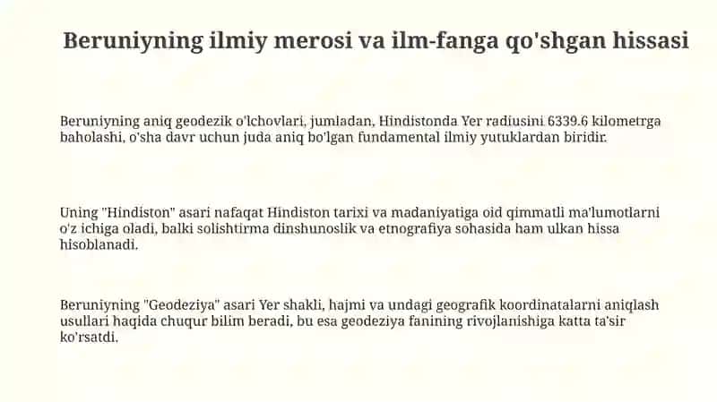 Abu Rayhon Beruniyning ilmiy - pedagogik qarashlari 3