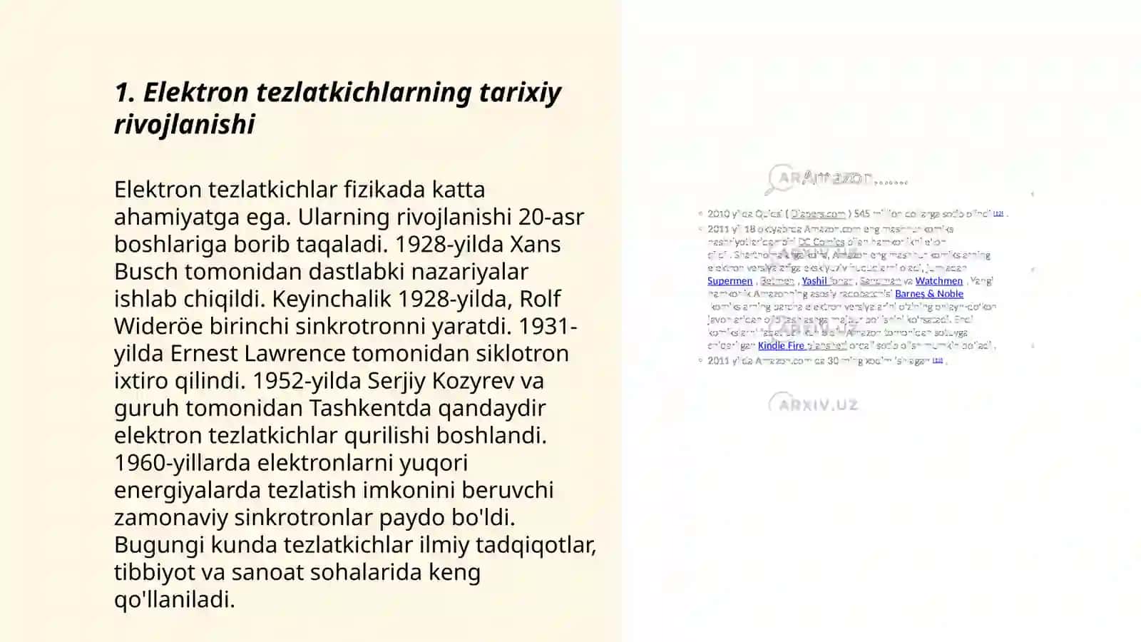 Elektron tezlatkichlar turlari va ularning tibbiyotda qo‘llanilishi 3