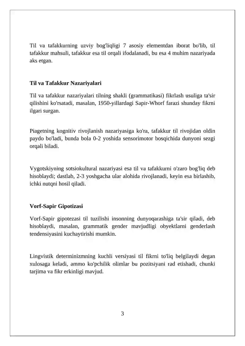 Til va tafakkur munosabati 3