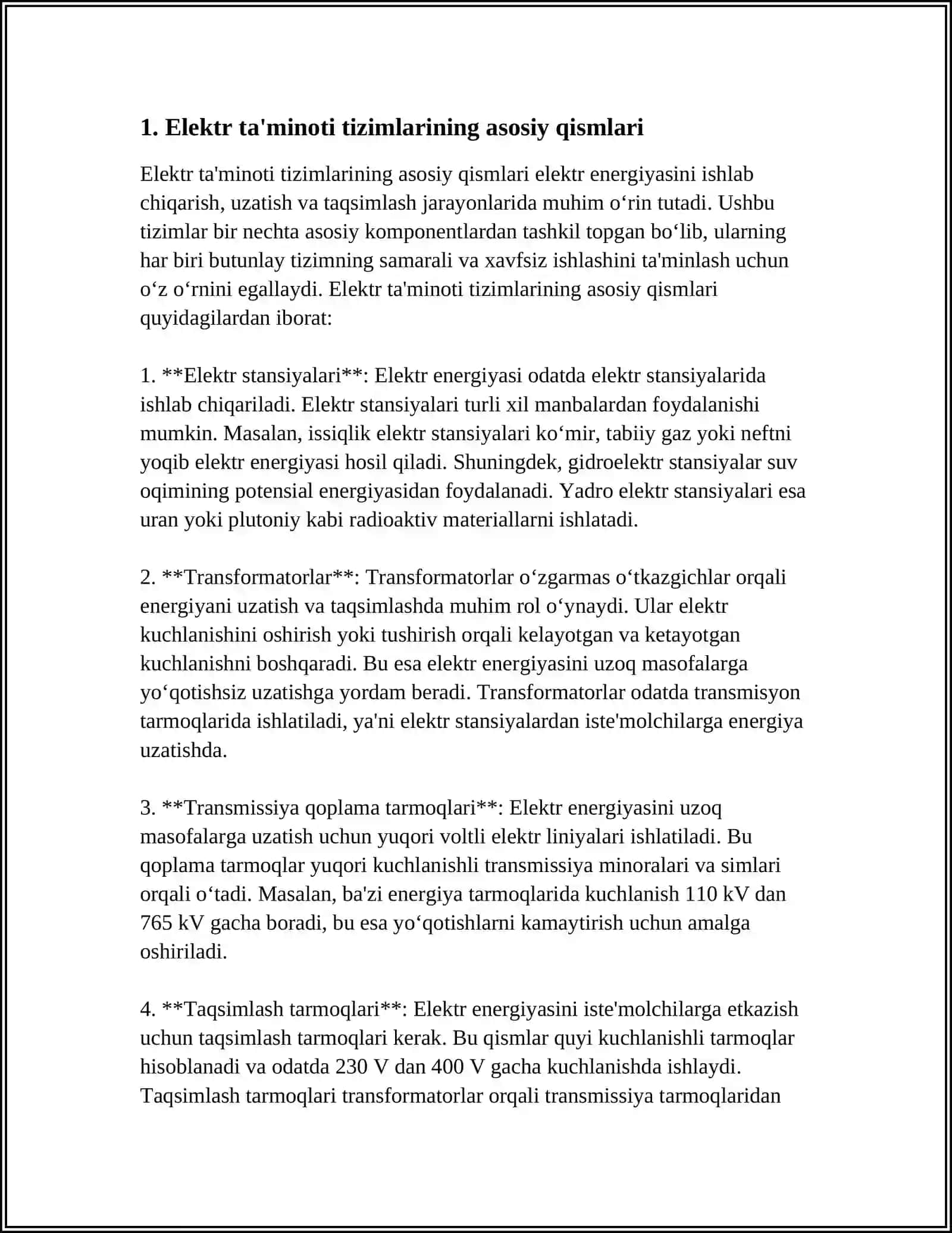 ALOQA TIZIMLARINING ELEKTR TAMINOTI STRUKTURASI 3