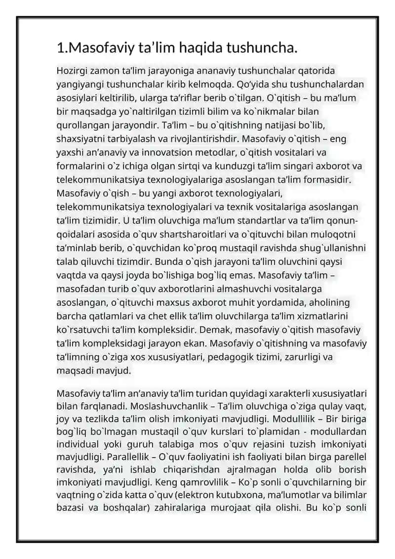 Masofaviy ta’lim tizimi 3