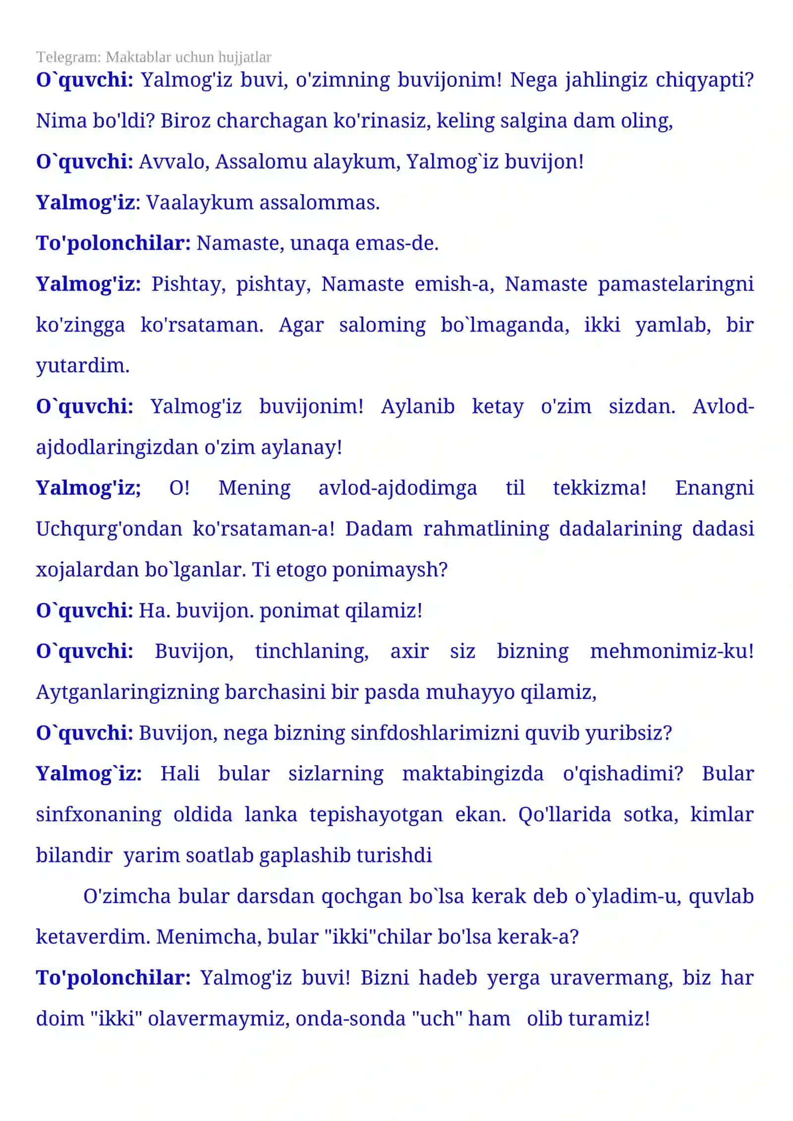 "Yangi yil!” nomli tadbir senariysi 3