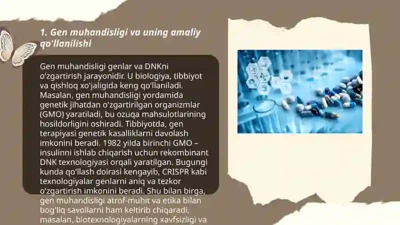 Biotexnologiya tarmoqlarini ilmiy tadqiqot yutuqlari va uning ahamiyati 3