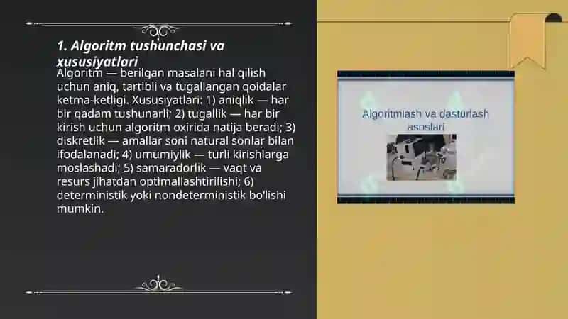 Algoritmlashtirish va dasturlash asoslari 3