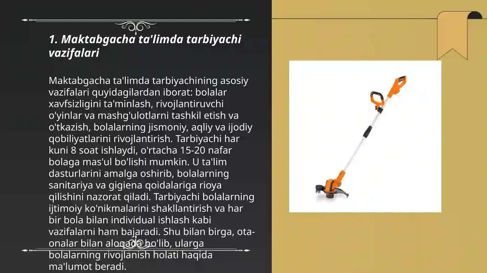 Maktabgacha taʼlimda tarbiyachining oʻrni 3