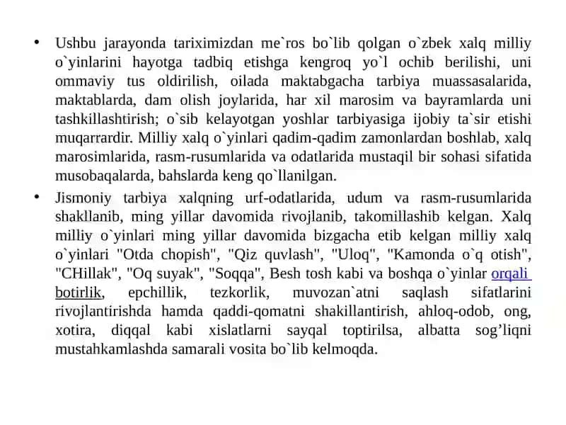 MILLIY HARAKATLIO’YINLARNI TASHKIL QILISH VAO’TKAZISH 3