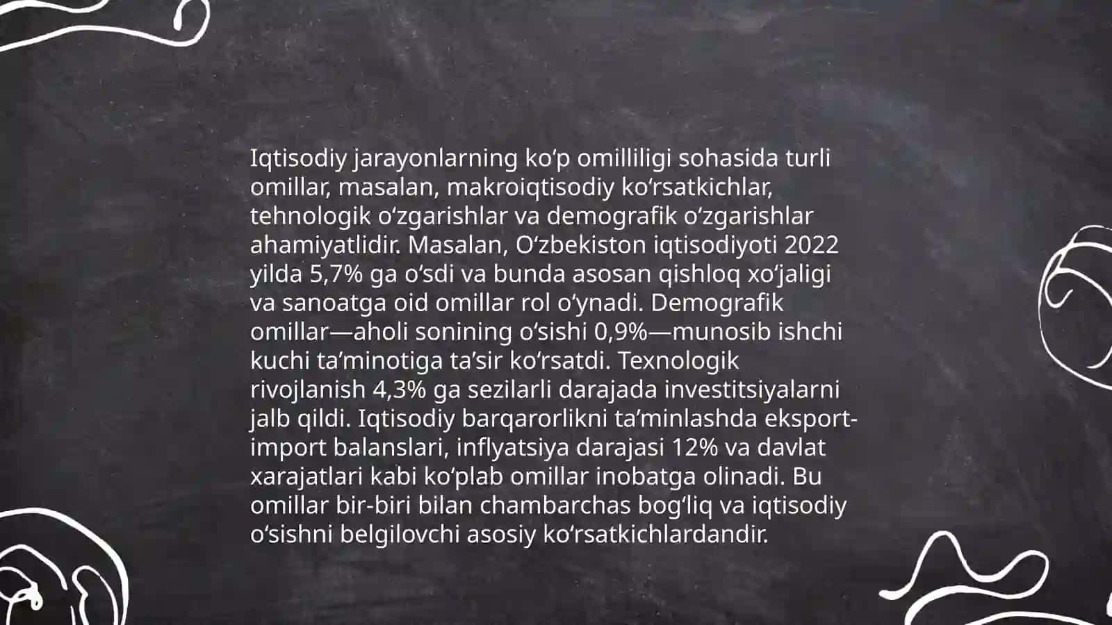 Iqtisodiy jarayonlarning ko'p omilli hususiyatlari va o'zgarish qonuniyatlari 3