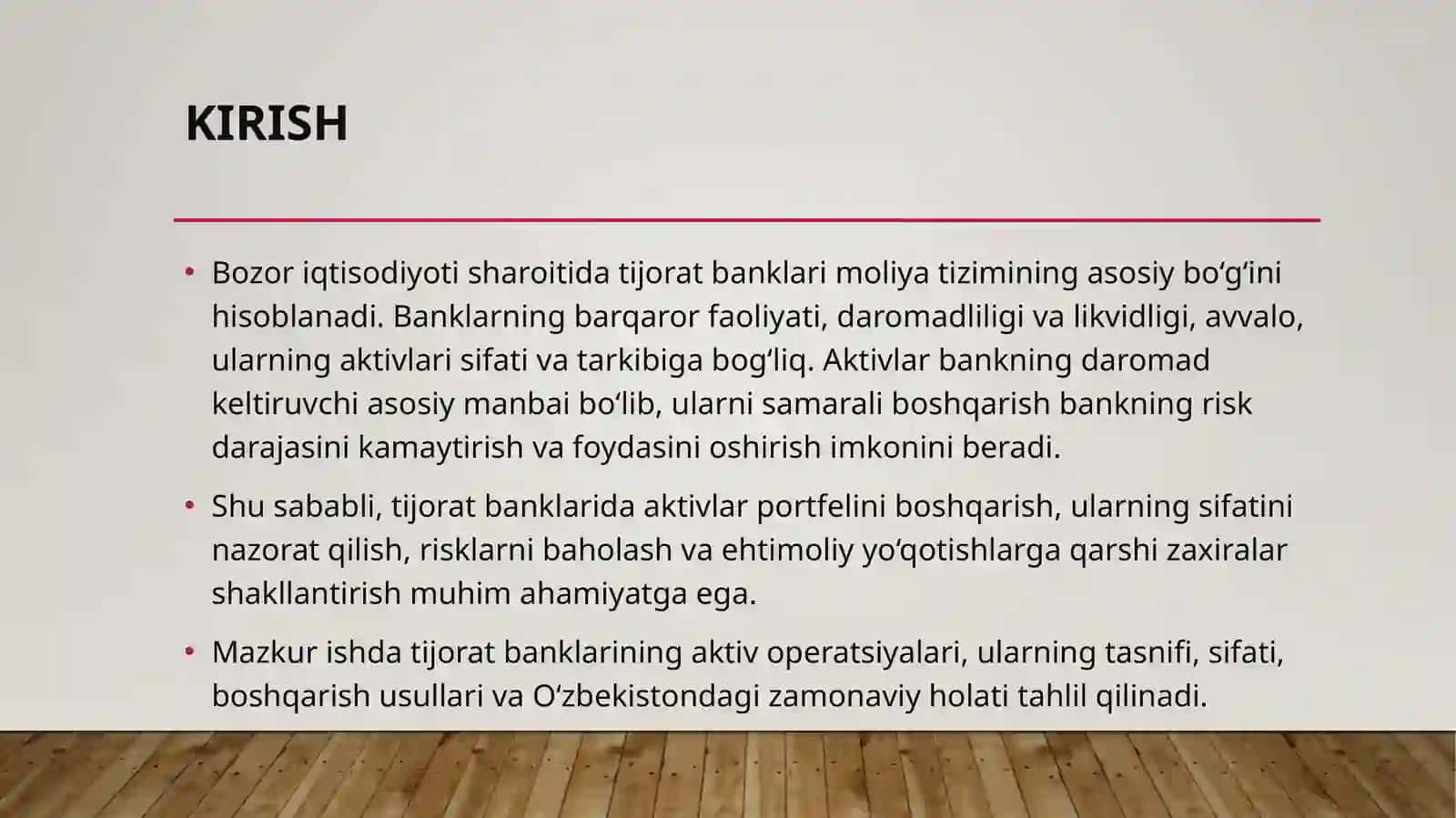 Tijoratbanklarida aktivlar portfeliniboshqarish usullarini nazorat qilish 3
