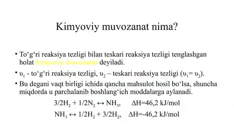 Kimyoviy reaksiyalar turlari 3