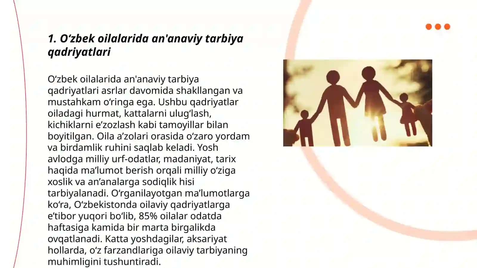 Ózbek oilalarida milliy tarbiya mazmuni 3