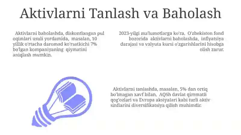 Investitsiya portfelini boshqarish asoslari 3