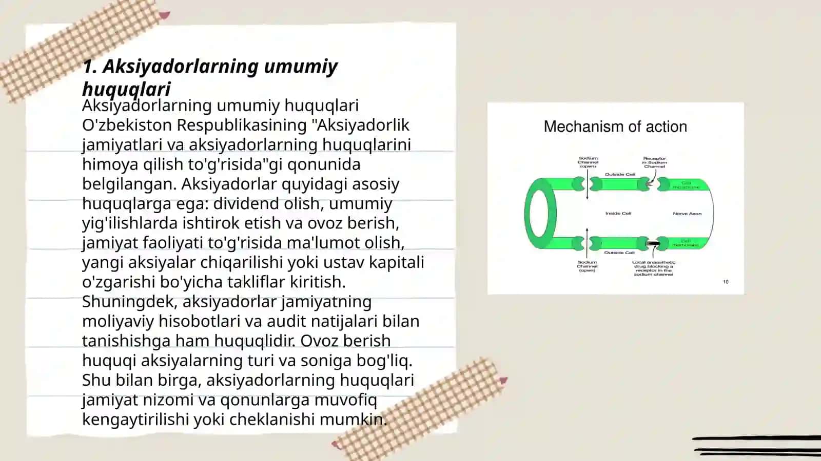 Aksiyadorlarning huquqlarini himoya qilishning umumiy tushunchalari va mexanizmlari 3