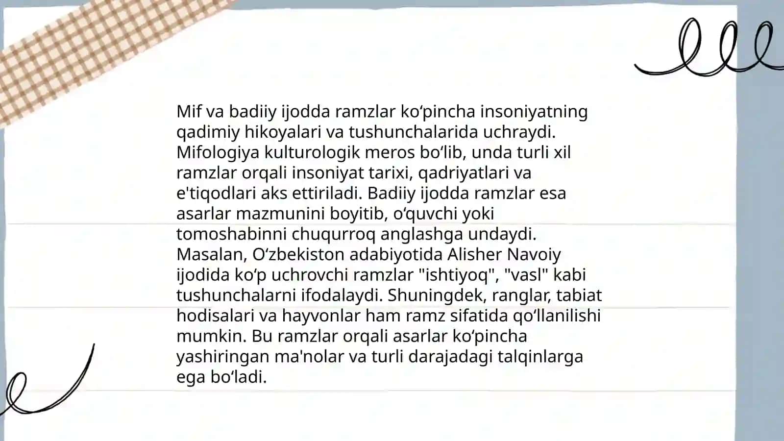 Mif va badiiy ijod 3