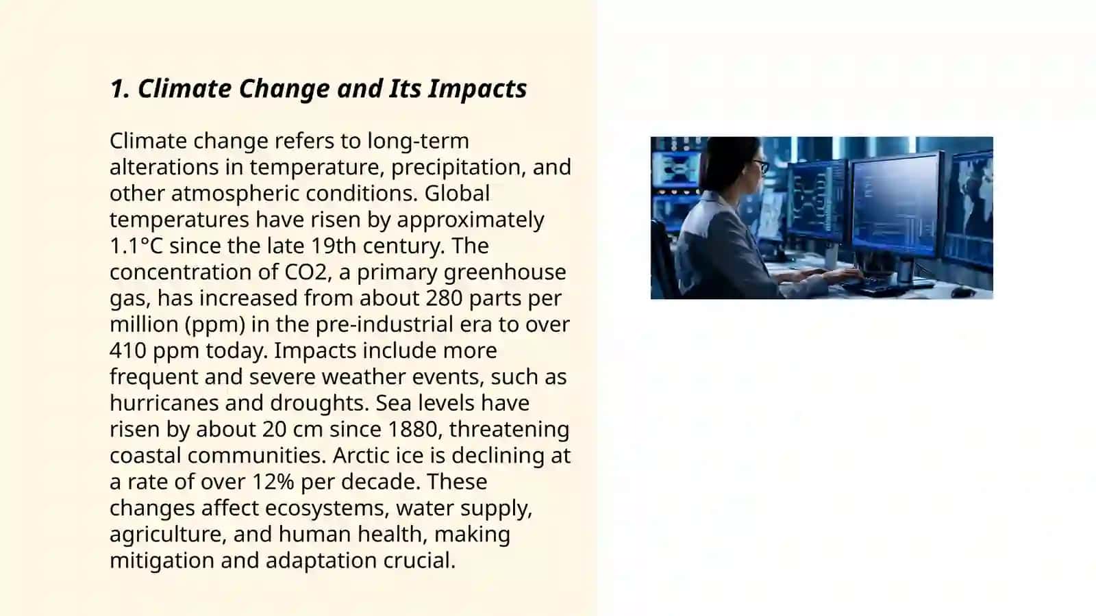 Climate Change and Its Impacts 3