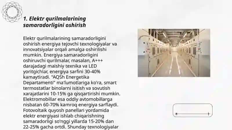 Elektr qurilmalarining isroflarini kamaytirish tadbirlari 3