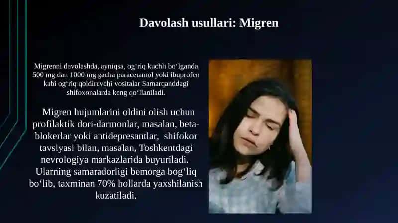 Migren va epilepsiya kasalliklari haqida 3