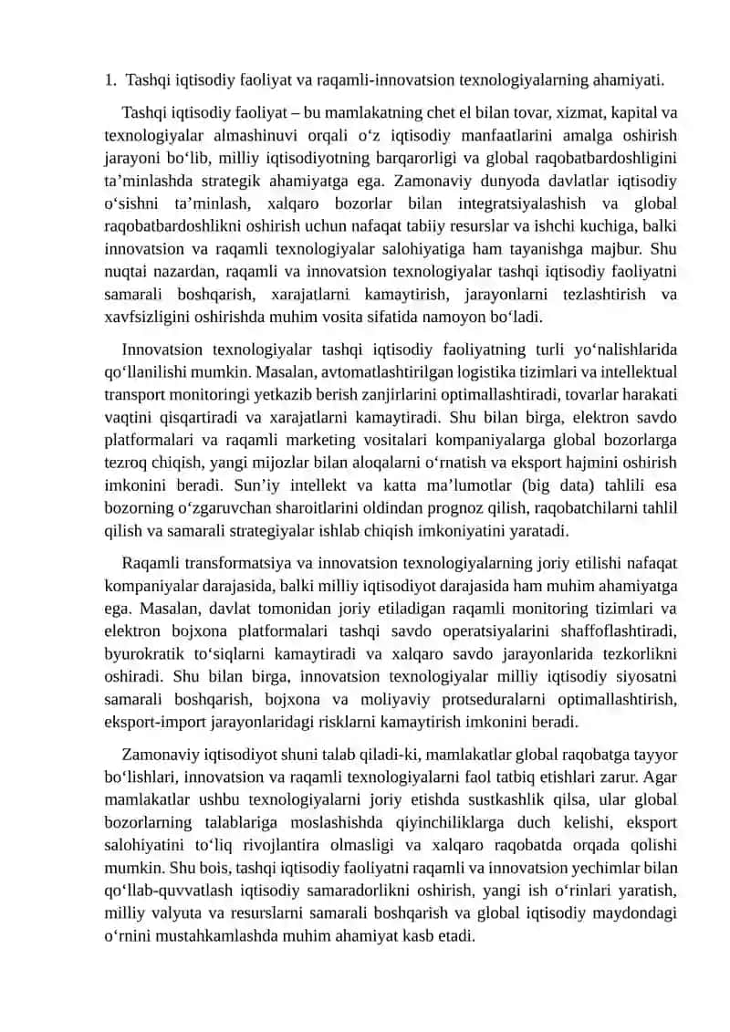 Tashqi iqtisodiy faoliyat va raqamli-innovatsion texnologiyalar 3