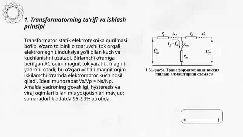Transformatorlar va ularning ishlash prinsipi 3