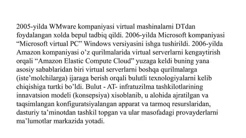 Iqtisodiyotda bulutli texnologiyalarning o’rni va ahamiyati. 3