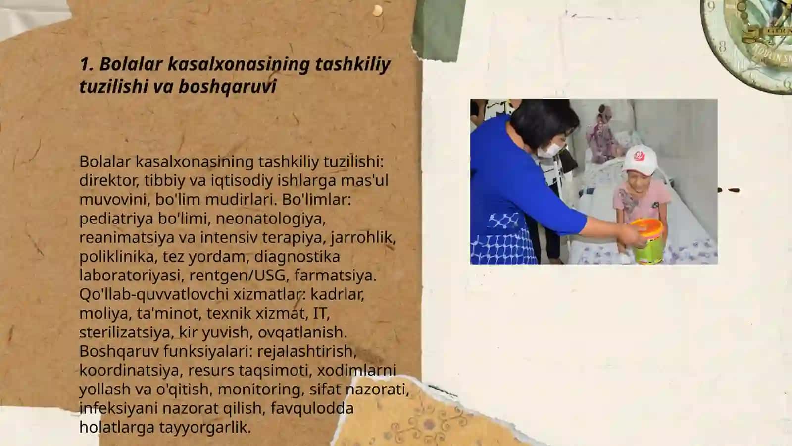 Bolalar kasalxonasining tuzilishi 3