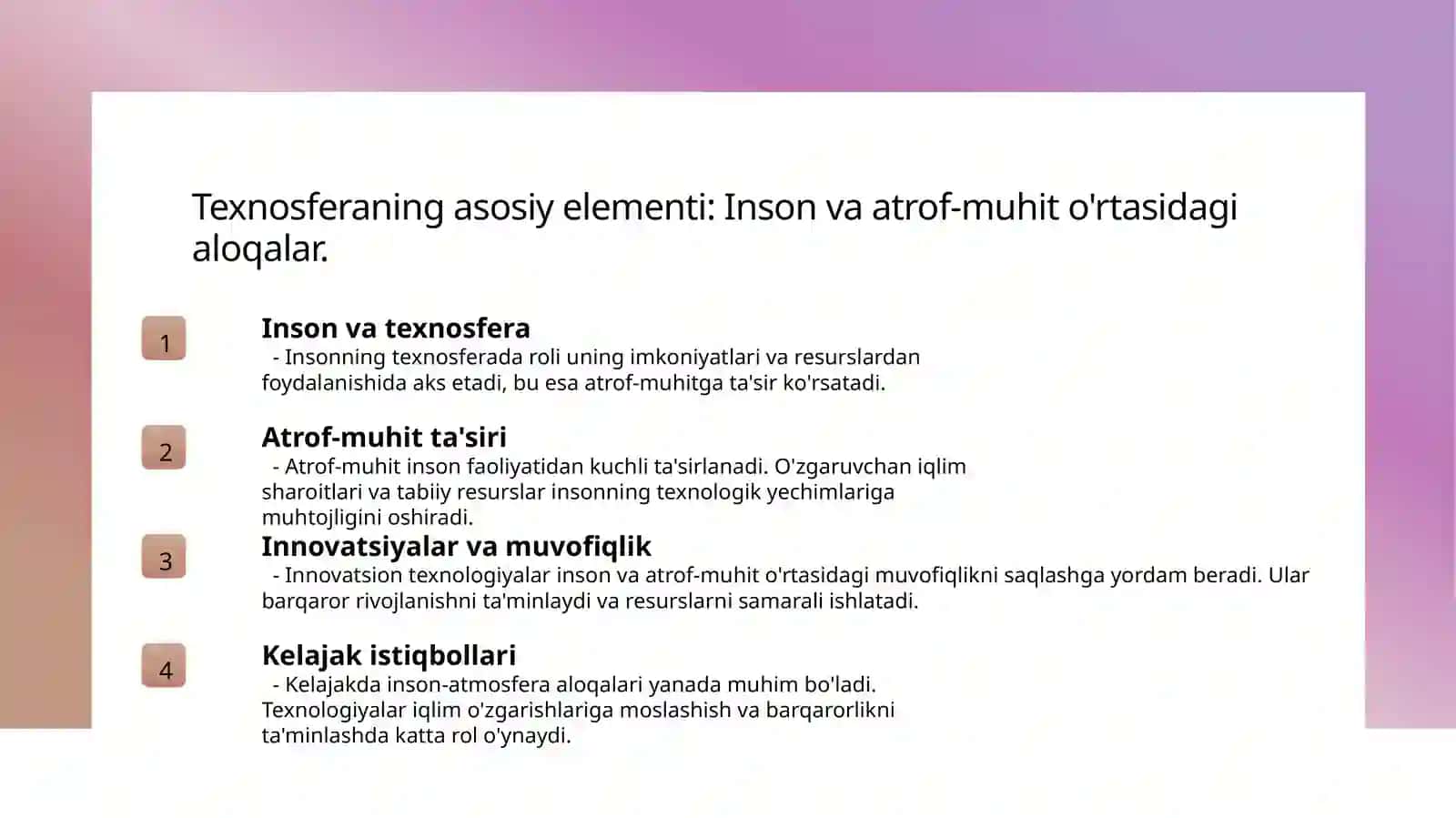 Texnosfera va uning ahamiyati 3