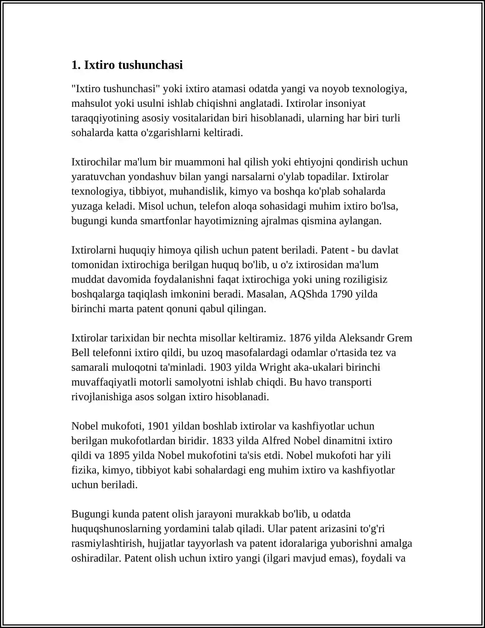 KASHFIYOT IXTIRO VA RATSIONALIZATORLIK TAKLIFLARI ORASIDAGI FARQ 3