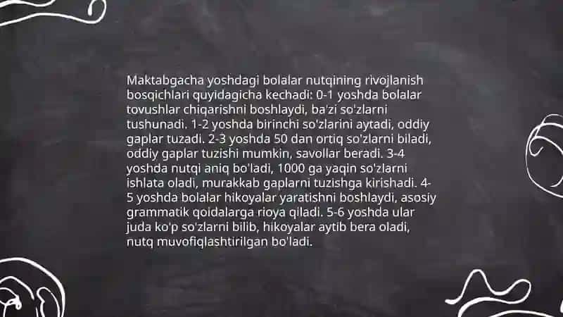 Maktabgacha yoshdagi nutqida kamchiligi bo'lgan bolalarning ruhiy jarayonlari xususiyatlari 3