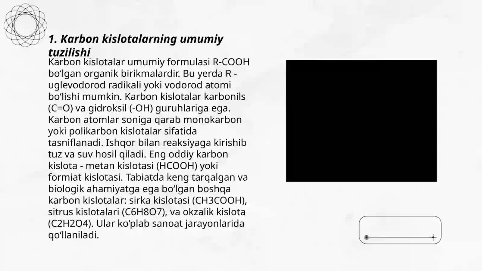 Karbon kislotalarning tuzilishi 3