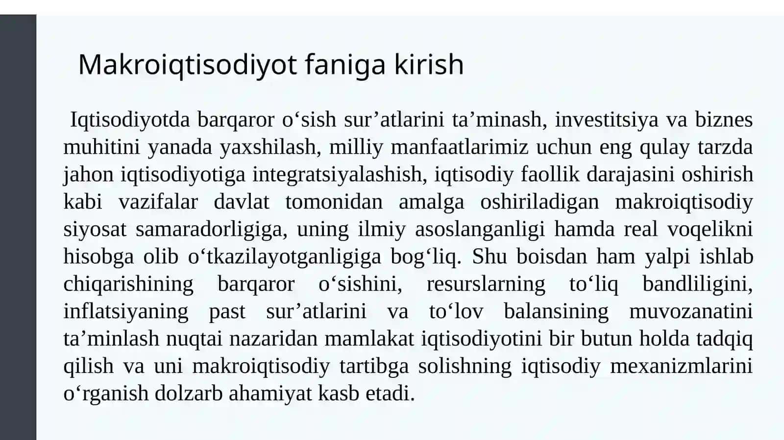 Makroiqtisodiyotga kirish 3