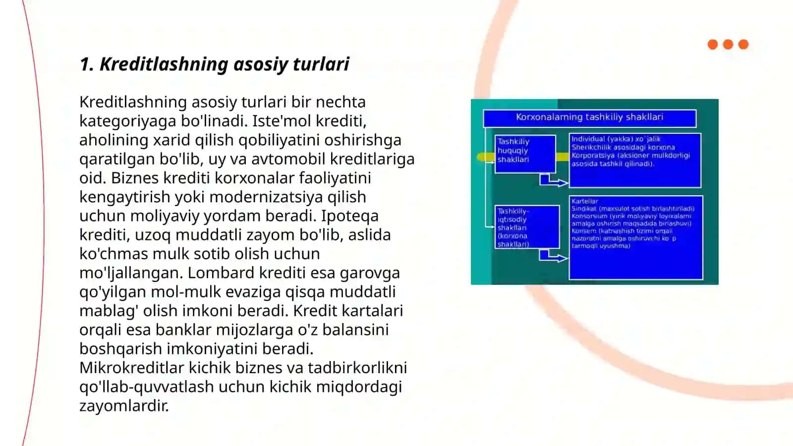 Kreditlashning asosiy turlari 3