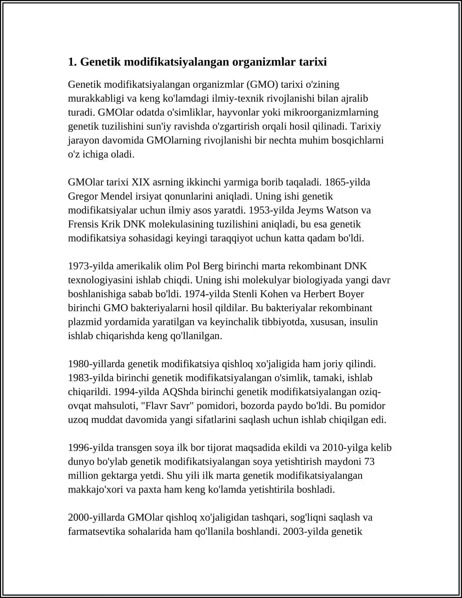 GENETİK MODİFİKATSİYALANGAN ORGANİZMLAR 3