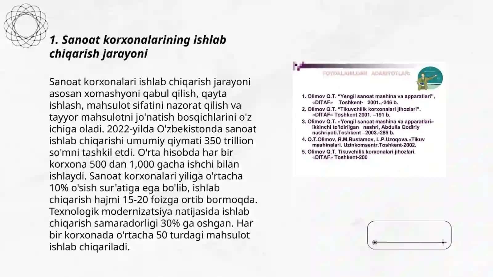 Sanoat korxonalari - milliy iqtisodiyotning asosiy bo‘g‘ini 3