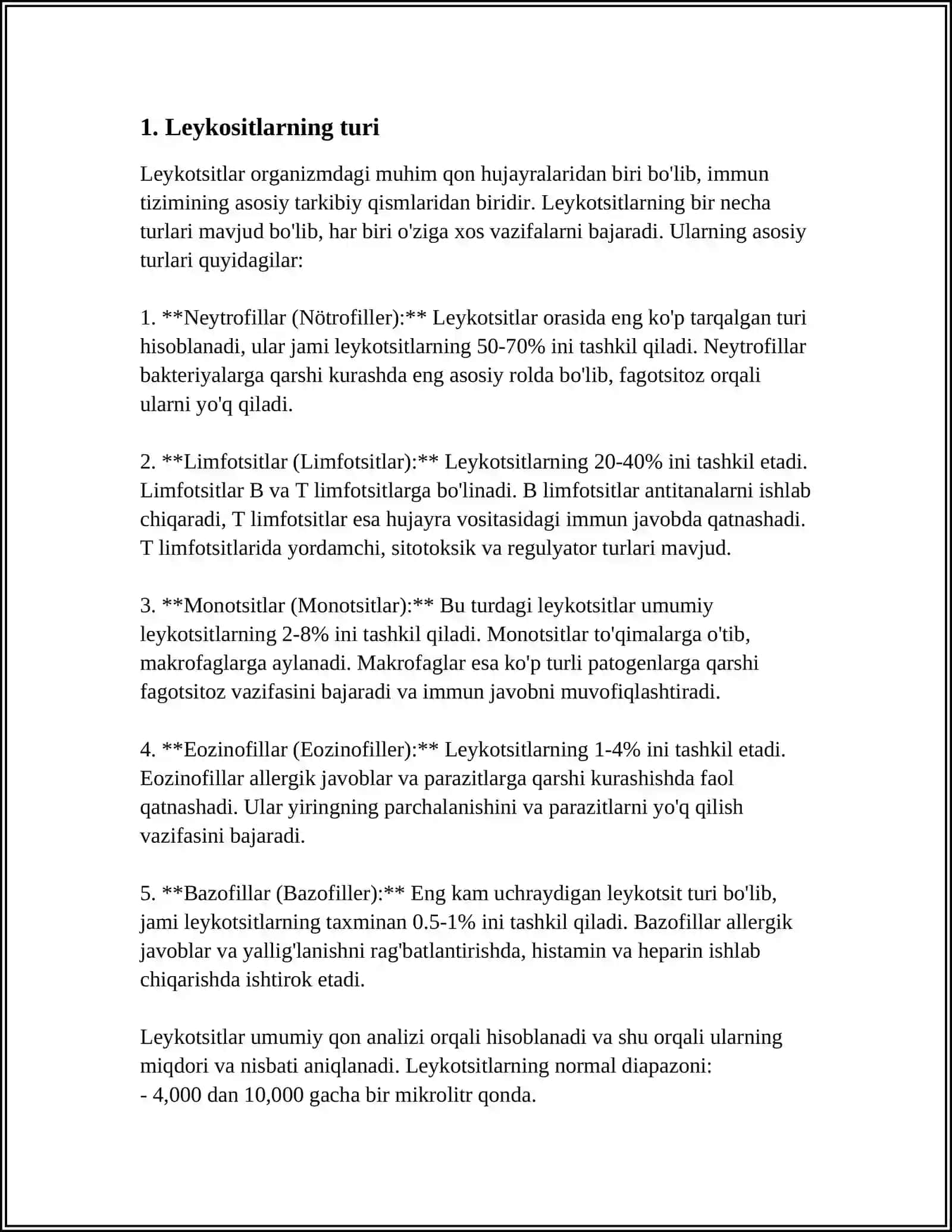LEYKOSITLAR 3