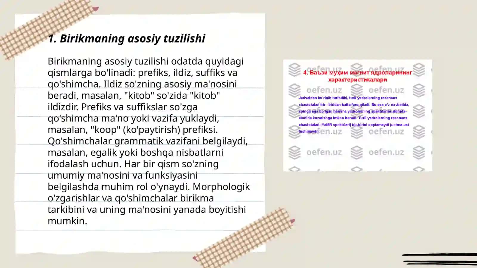 Birikmaning tuzilishi berilgan,undagi guruhlarning yutilish chastotalarini jadvaldan foydalanib aniqlash 3