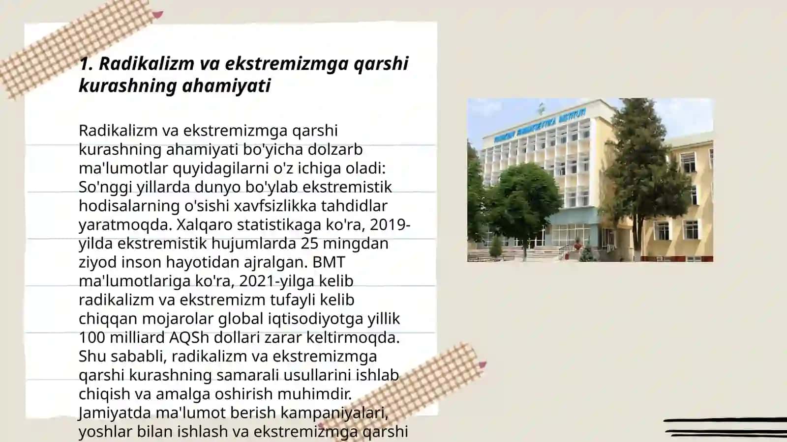 Davlat siyosatida radikal oqimlarga qarshi kurash 3
