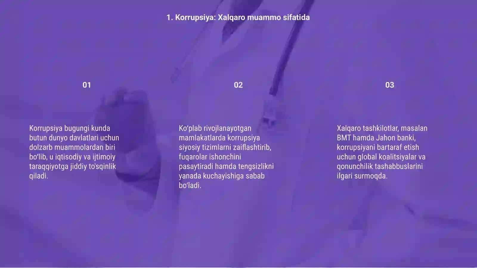 Xalqaro miqyosda Korrupsiyaga bo'lgan munosabatlar (Davlatlar misolida) 3
