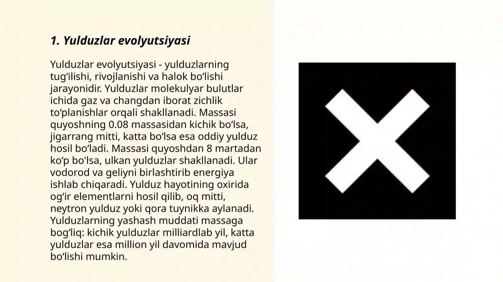Yulduzlar evolyutsiyasi 3