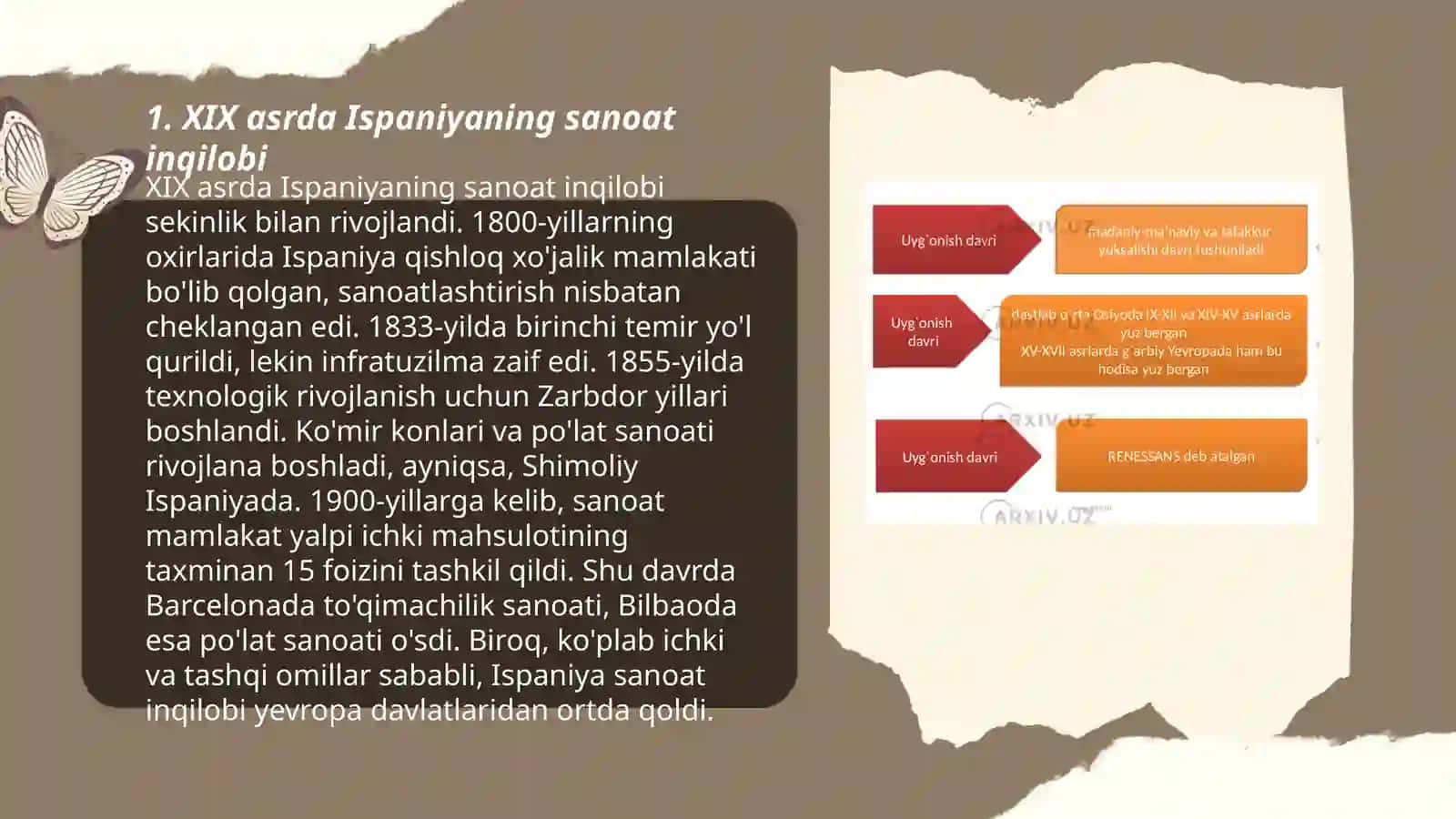 Ispaniyaning XIX asrdagi iqtisodiy siyosiy taraqqiyoti 3