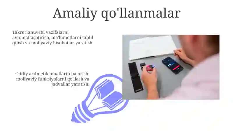 Exel dasturi asosiy maʼlumotlar va hisoblash asoslari 3