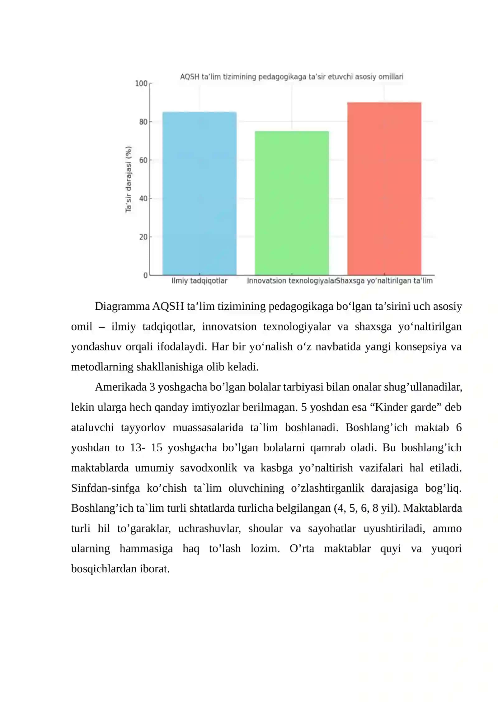 Xorijiy ta’lim tizimida menejment modelini tahlil qilish. AQSh va Yaponiya ta’lim menejmenti tizimi misolida 3