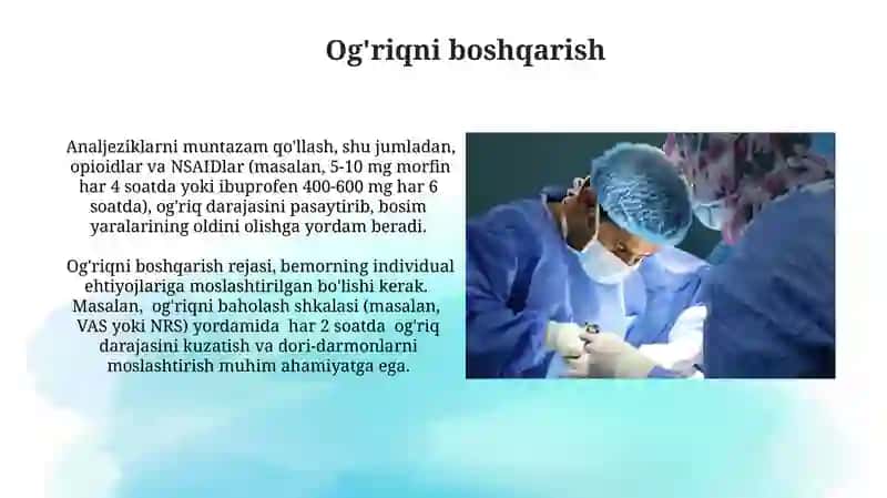 Jarrohlik Bemorlarda Yotgan Joy Yaralarining Oldini Olish 3