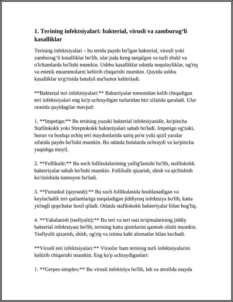 TERINING TURLI KASALLIKLARI VA GIMENTIZLARI 3