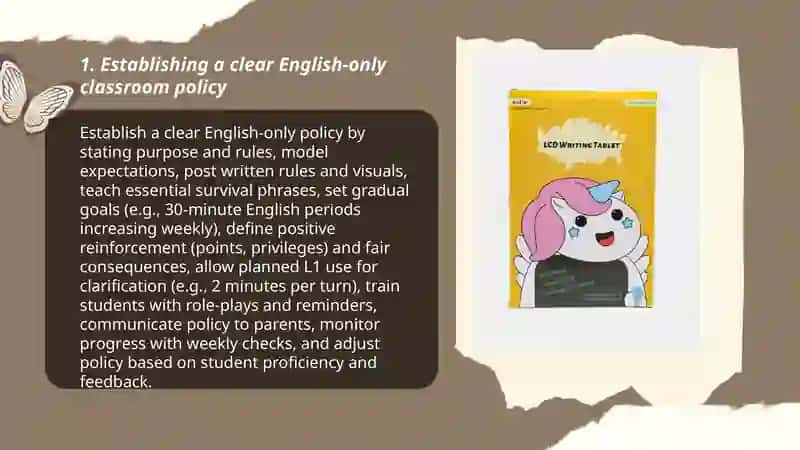 Ways to encourage more use of English in the classroom 3