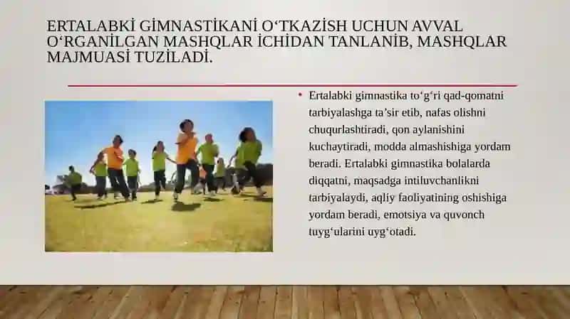 Maktabgacha yoshdagi bolalar jismoniy mashg‘ulotlarining tuzilishi, mazmuni va o‘tkazish metodikasi 3