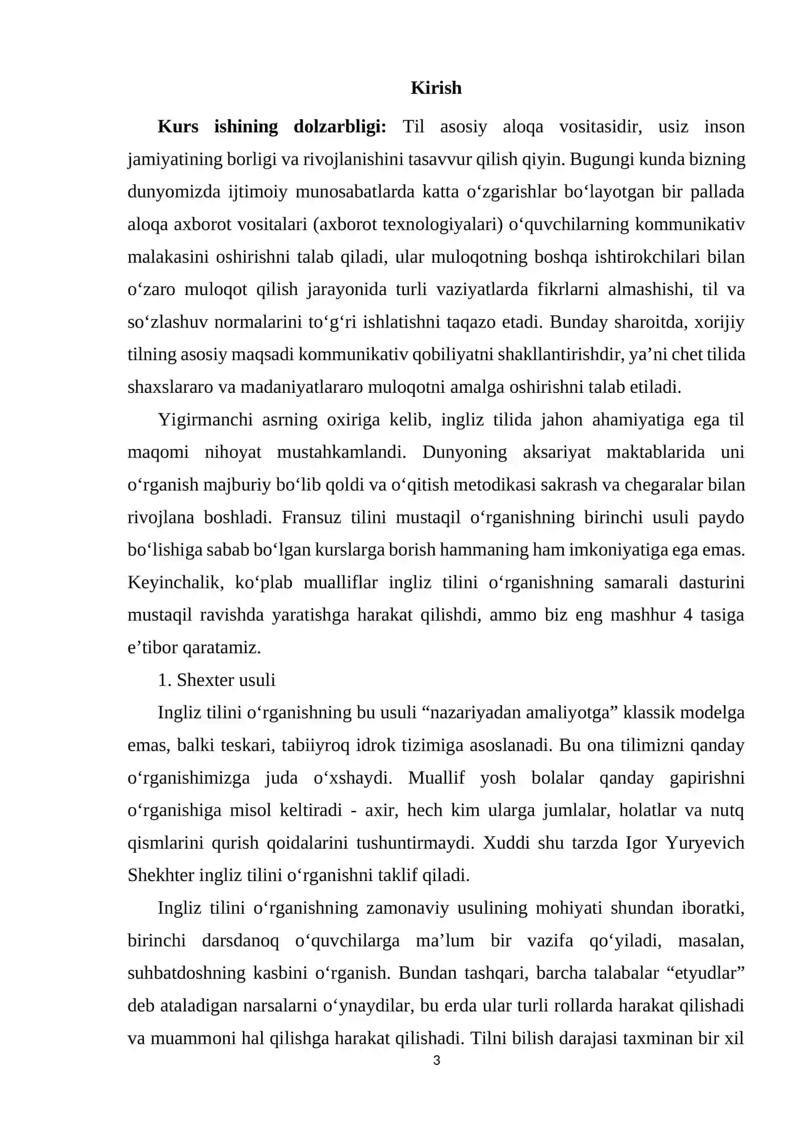 A1 DARAJADAGI O‘QUVCHILARGA LEKSIKANI O‘RGATISH(1-4-SINFLAR) 3
